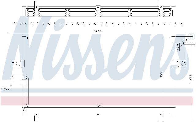 1998-1999 Nissan Maxima A/C Condenser (Nissens)