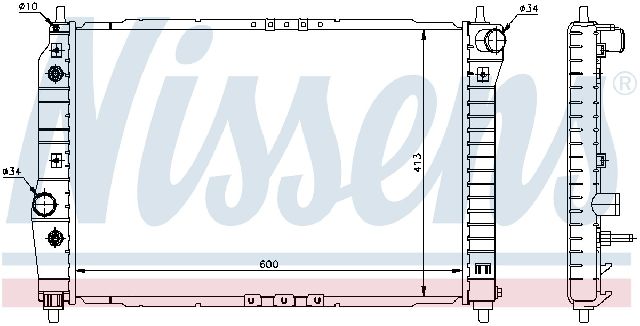 2004 Chevrolet Aveo Radiator (Nissens)