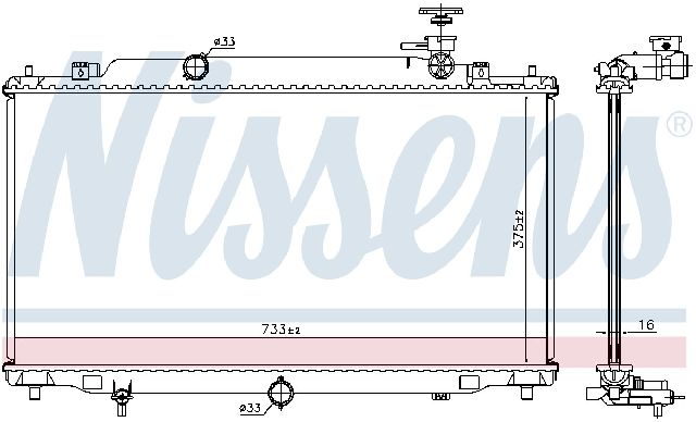 2014-2021 Mazda 6 Radiator (Nissens)