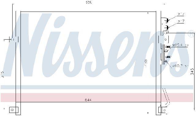 2006-2010 Jeep Commander A/C Condenser (Nissens)