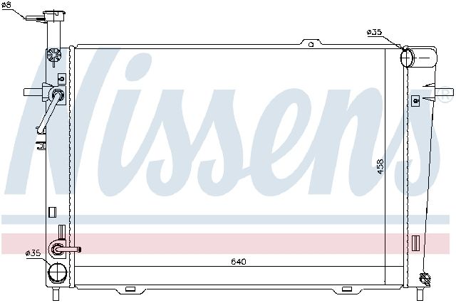 2005-2009 Hyundai Tucson Radiator (Nissens)