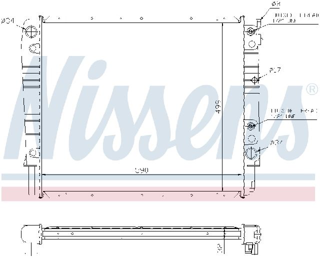 1992-1995 Volvo 940 Radiator (Nissens)