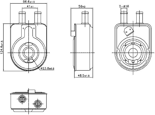 2018 Kia Optima Engine Oil Cooler (Nissens)