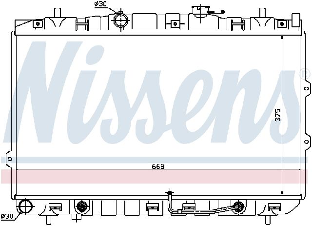 2004-2009 Kia Spectra Radiator (Nissens)