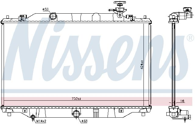 2013-2016 Mazda CX-5 Radiator (Nissens)