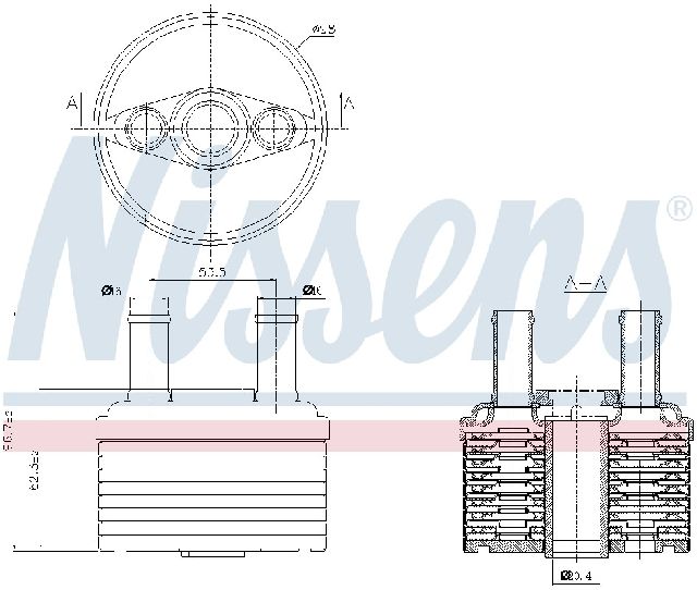 2015 Volkswagen Jetta Automatic Transmission Oil Cooler (Nissens)