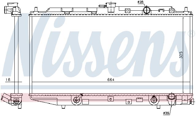 1988-1991 Honda Civic Radiator (Nissens)