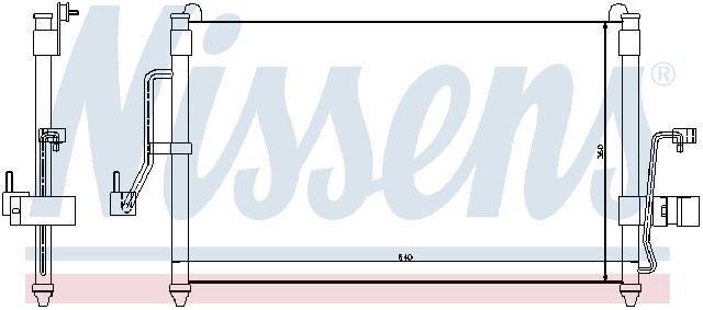 1999-2002 Daewoo Nubira A/C Condenser (Nissens)