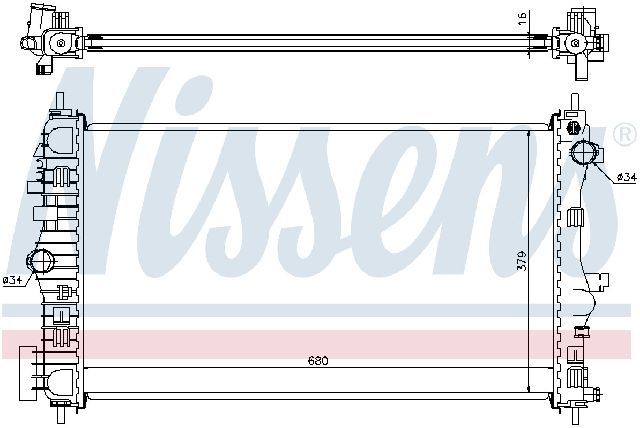 2011 Saab 9-5 Radiator (Nissens)