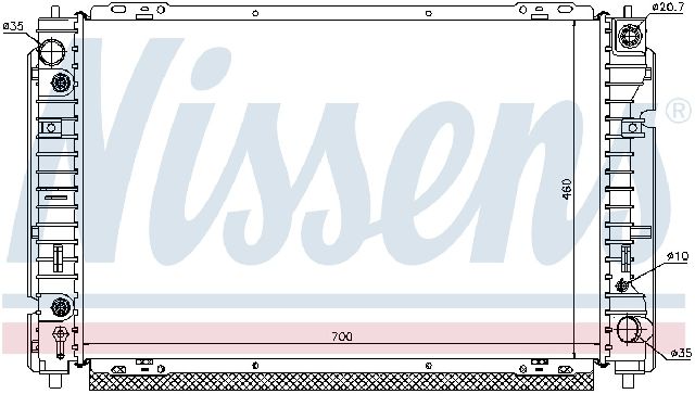 2001-2002 Ford Escape Radiator (Nissens)