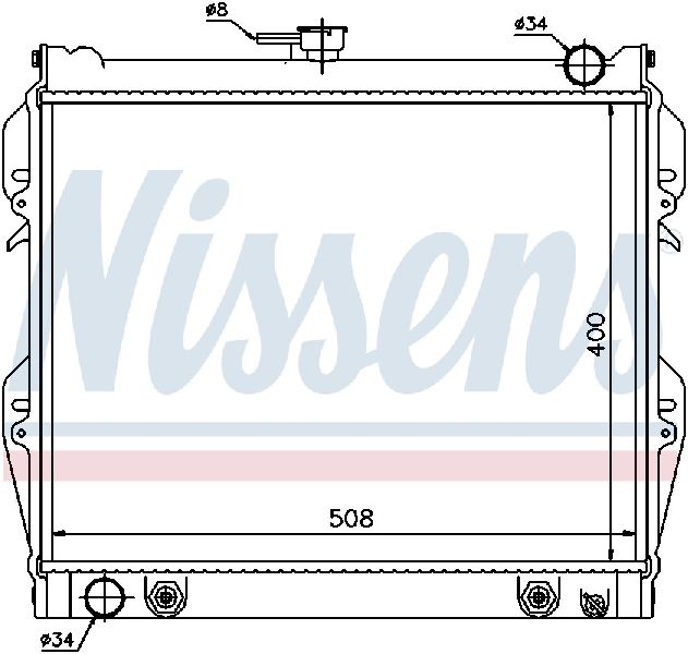 1985-1990 Toyota Pickup Radiator (Nissens)