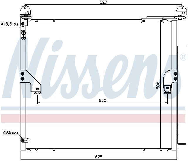 2010-2020 Lexus GX460 A/C Condenser and Receiver Drier Assembly (Nissens)