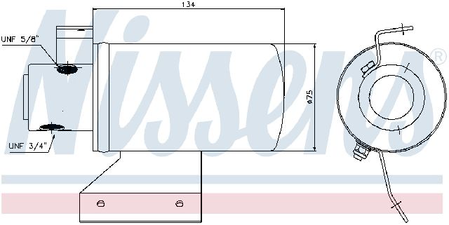 1995-1997 Volkswagen Passat A/C Receiver Drier (Nissens)