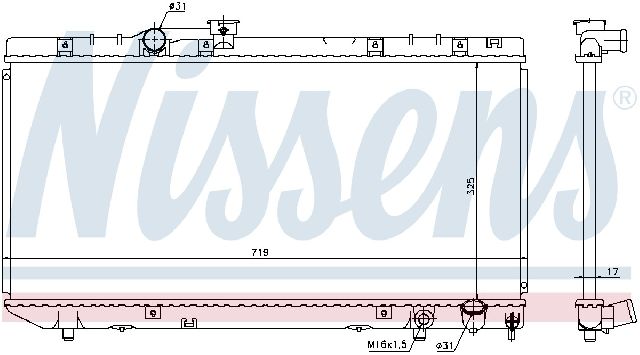 1990-1993 Toyota Celica Radiator (Nissens)