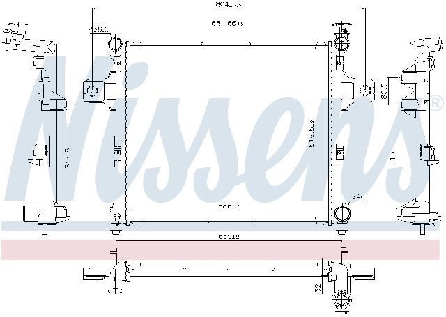 2006-2010 Jeep Commander Radiator (Nissens)