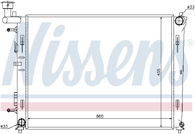 2007-2012 Hyundai Elantra Radiator (Nissens)