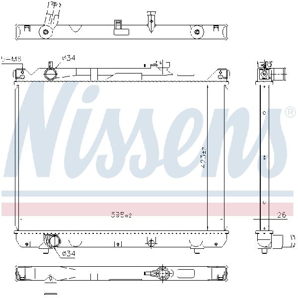 2004-2005 Suzuki Grand Vitara Radiator (Nissens)