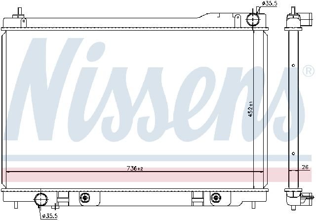 2003-2008 INFINITI FX45 Radiator (Nissens)