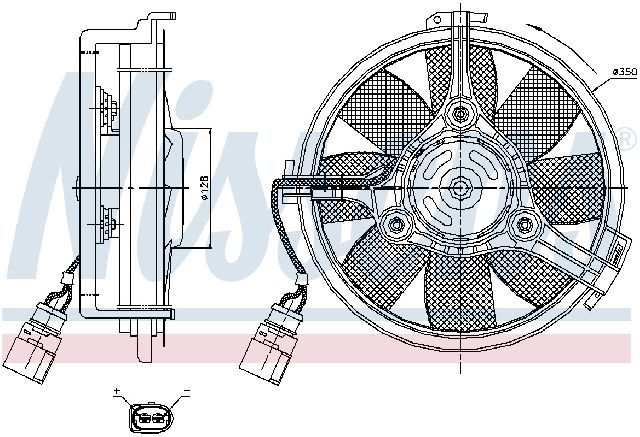 2001-2003 Audi S8 Engine Cooling Fan (Nissens)