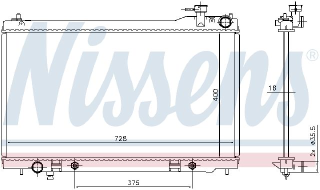 2003-2007 INFINITI G35 Radiator (Nissens)