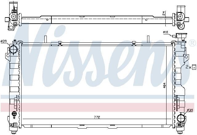 2001-2004 Dodge Caravan Radiator (Nissens)