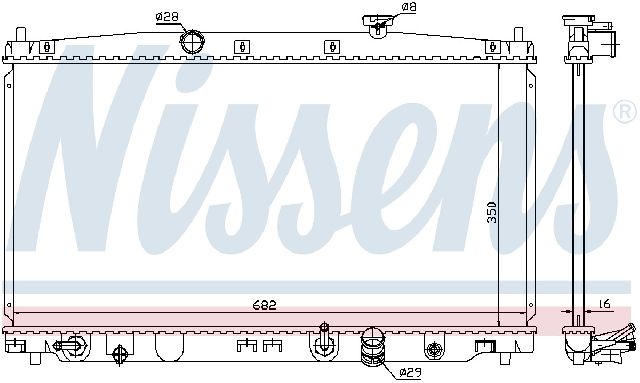 2010-2014 Honda Insight Radiator (Nissens)