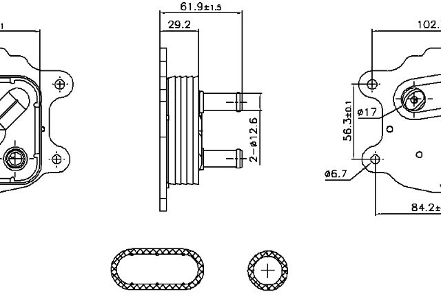 2014-2018 Nissan Altima Engine Oil Cooler (Nissens)