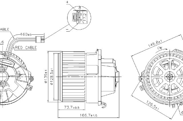 2014-2024 Mini Cooper HVAC Blower Motor Assembly (Nissens)