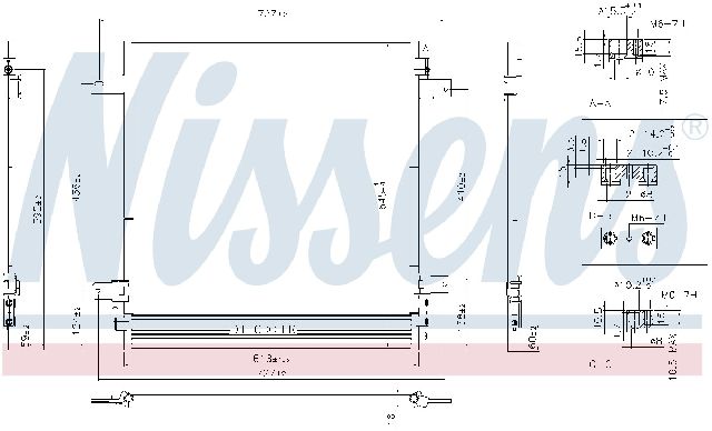 2014-2020 INFINITI QX80 A/C Condenser (Nissens)
