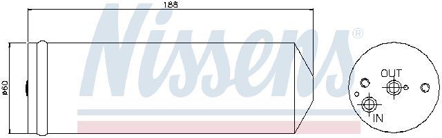 1992-1993 Lexus ES300 A/C Receiver Drier (Nissens)