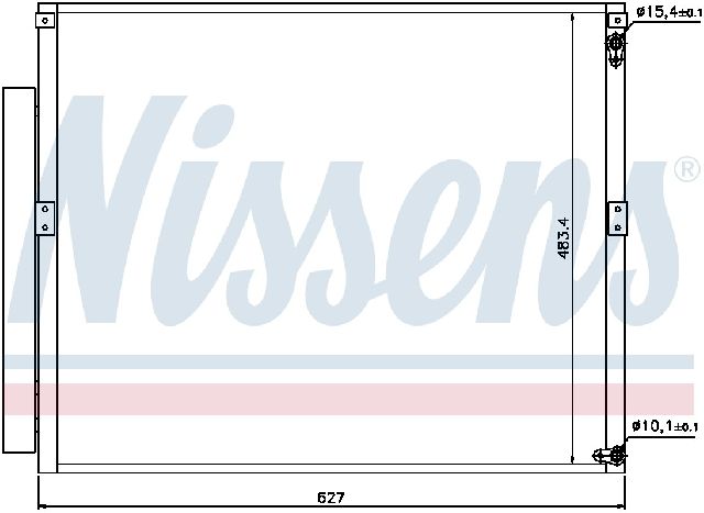 2003-2007 Lexus GX470 A/C Condenser and Receiver Drier Assembly (Nissens)