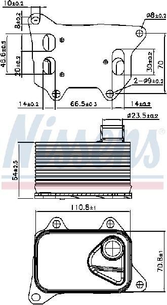 2017-2020 Audi A4 Engine Oil Cooler (Nissens)