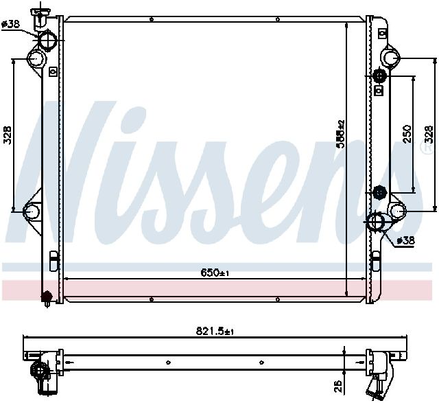 2003-2009 Toyota 4Runner Radiator (Nissens)