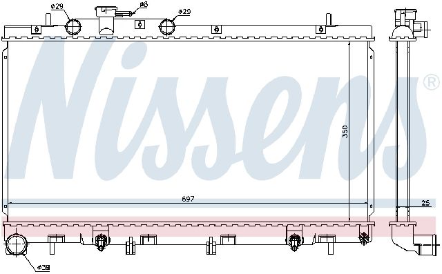 2001-2004 Subaru Outback Radiator (Nissens)