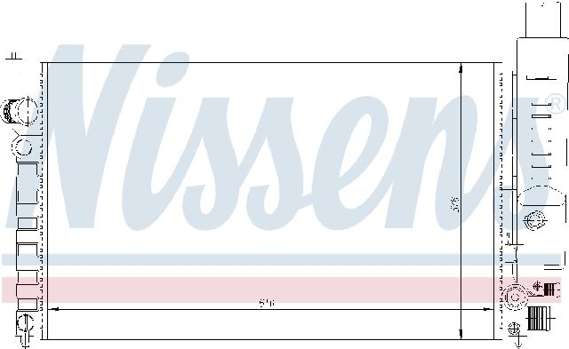 1989-1991 Peugeot 405 Radiator (Nissens)