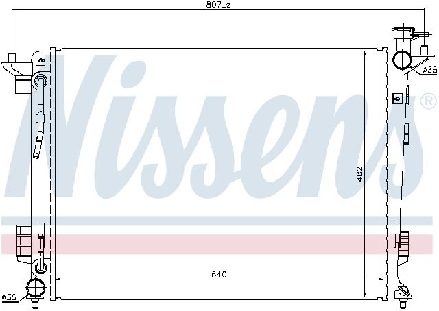 2010-2015 Hyundai Tucson Radiator (Nissens)
