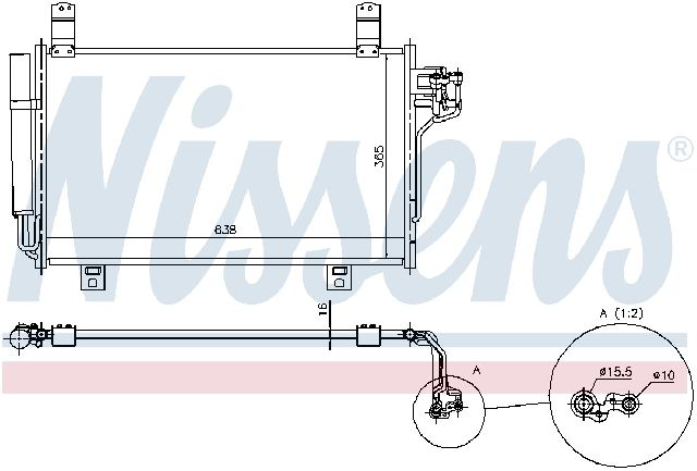 2013-2021 Mazda CX-5 A/C Condenser and Receiver Drier Assembly (Nissens)