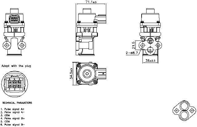 2001 Mazda Protege Exhaust Gas Recirculation (EGR) Valve (Nissens)