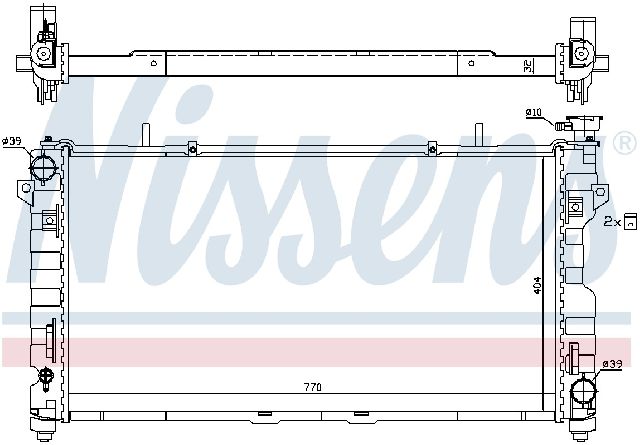 2005-2007 Dodge Caravan Radiator (Nissens)