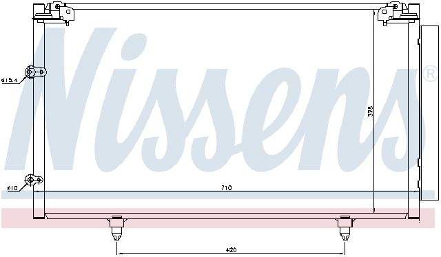 2002-2003 Lexus ES300 A/C Condenser and Receiver Drier Assembly (Nissens)