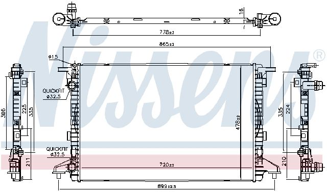 2017-2019 Audi Q7 Radiator (Nissens)