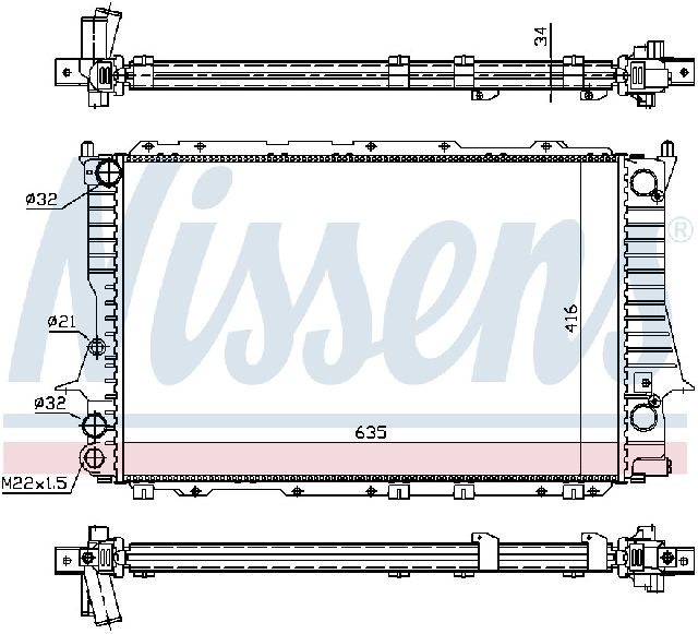 1995 Audi S6 Radiator (Nissens)