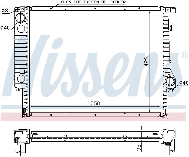 1998-1999 BMW 323i Radiator (Nissens)