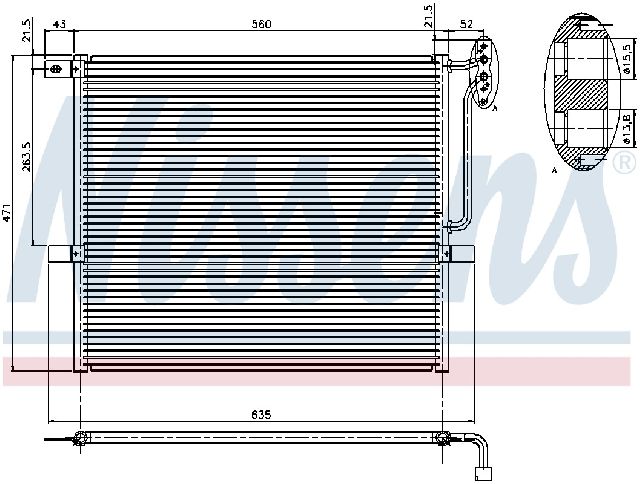 2004-2010 BMW X3 A/C Condenser (Nissens)
