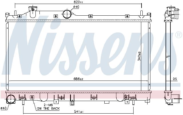 2014-2016 Subaru Forester Radiator (Nissens)