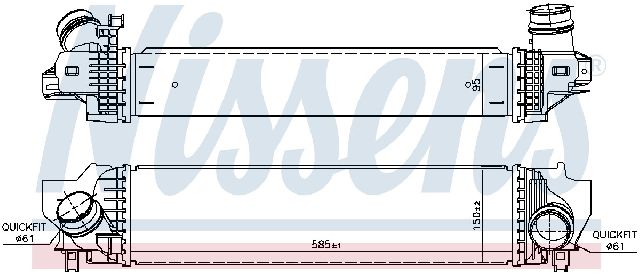 2014-2024 Mini Cooper Intercooler (Nissens)