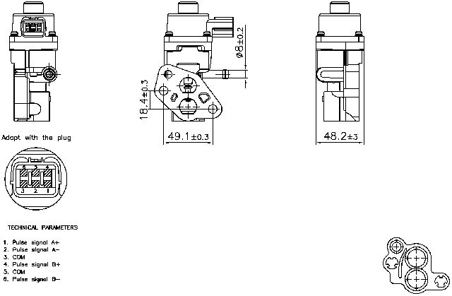 2011-2014 Mazda 2 Exhaust Gas Recirculation (EGR) Valve (Nissens)