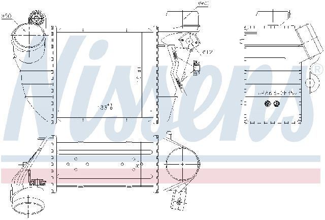 2000-2006 Audi TT Intercooler - Front (Nissens)