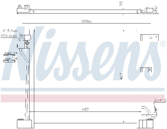 2011-2017 Nissan Juke A/C Condenser (Nissens)
