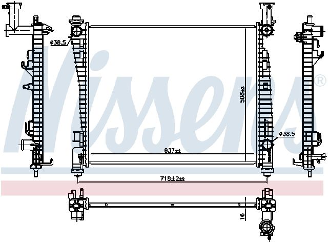 2011-2014 Dodge Durango Radiator (Nissens)